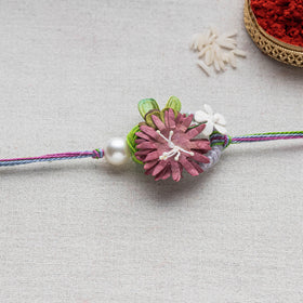  Handmade Paper Flower Rakhi with Applique Work Notebook l 