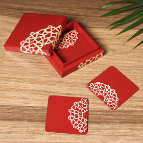  Handmade Papier Mache Coasters (Set of 6) 