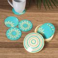  Handmade Papier Mache Coasters (Set of 6) 