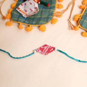  Handmade Pearl Fabric Rakhi (Set of 2)