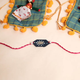  Handmade Pearl Fabric Rakhi (Set of 2)