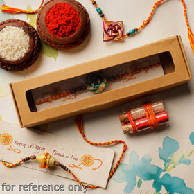  Handmade Pine Needles Beadwork Rakhi by Daya Patki 06 