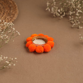 Handmade pom tealight candle holder 24 - handcrafted