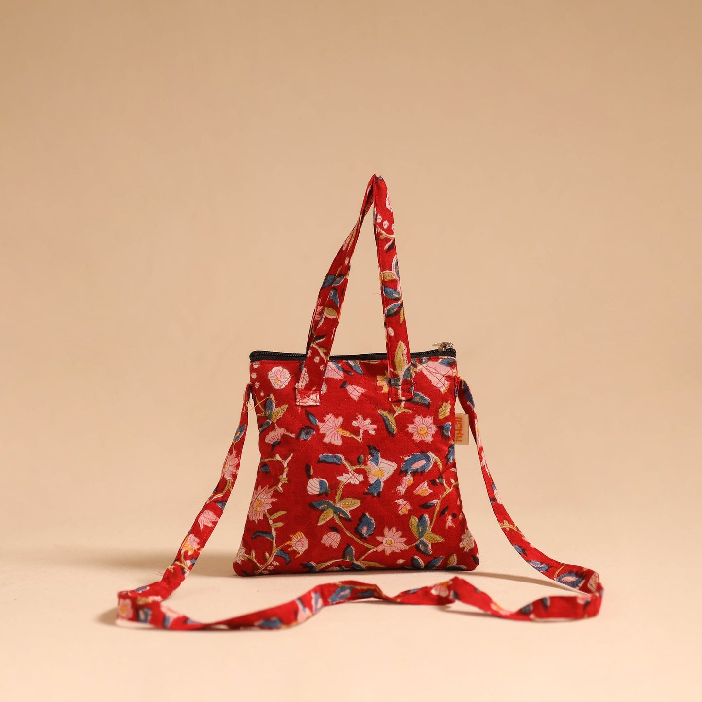 Handmade quilted cotton sling bag 64 - handcrafted