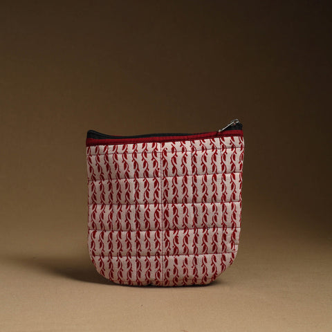  Handmade Quilted Cotton Utility Pouch for Essentials