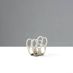 Handmade Recycled Metal Grey Sculpture by Debabrata Ruidas 