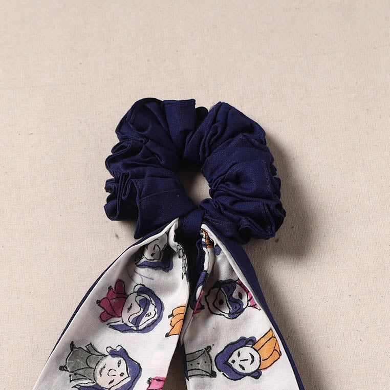 Handmade rubber band/scarf scrunchie 89 - handcrafted