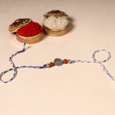 Handmade Rudraksh Work Rakhi