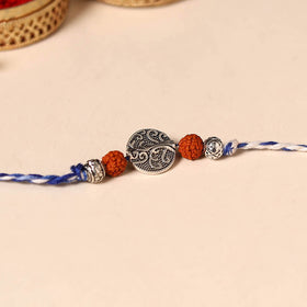 Handmade Rudraksh Work Rakhi