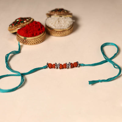 Handmade Rudraksh Work Rakhi