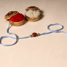 Handmade Rudraksh Work Rakhi