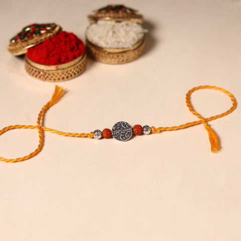 Handmade Rudraksh Work Rakhi