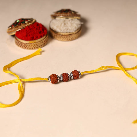 Handmade Rudraksh Work Rakhi