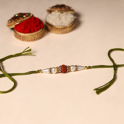 Handmade Rudraksh Work Rakhi