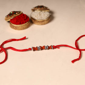 Handmade Rudraksh Work Rakhi