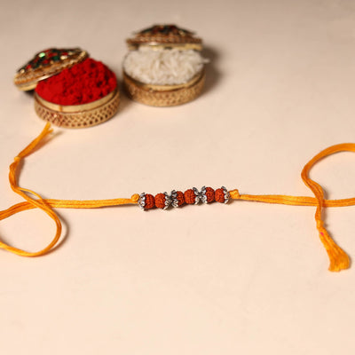 Handmade Rudraksh Work Rakhi