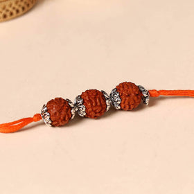 Handmade Rudraksh Work Rakhi