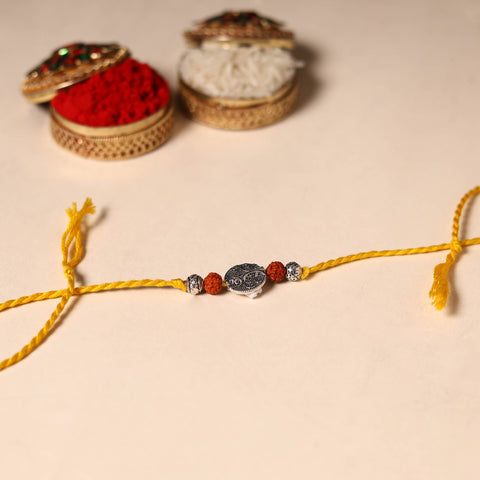 Handmade Rudraksh Work Rakhi