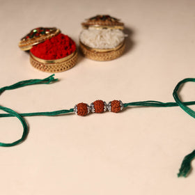 Handmade Rudraksh Work Rakhi
