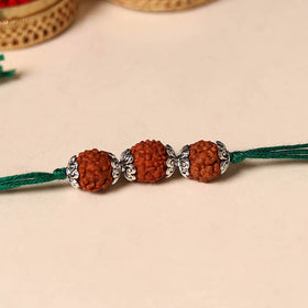 Handmade Rudraksh Work Rakhi