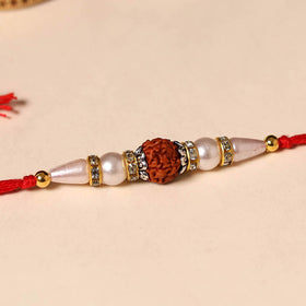 Handmade Rudraksh Work Rakhi