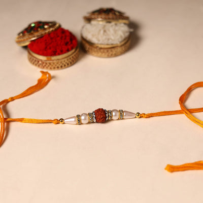 Handmade Rudraksh Work Rakhi