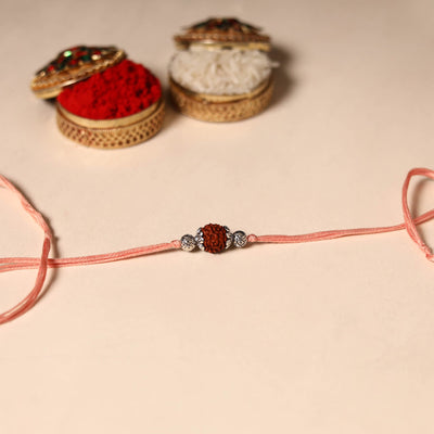Handmade Rudraksh Work Rakhi
