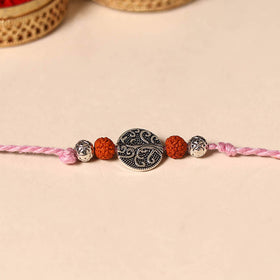 Handmade Rudraksh Work Rakhi