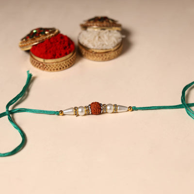Handmade Rudraksh Work Rakhi