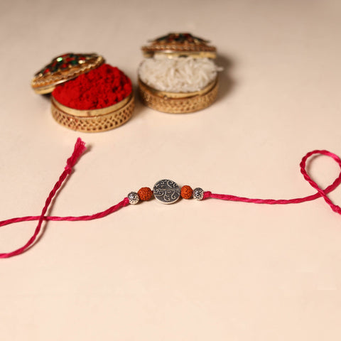 Handmade Rudraksh Work Rakhi