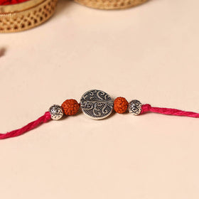Handmade Rudraksh Work Rakhi