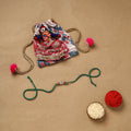 Handmade rudraksh work rakhi 43 - handcrafted