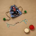Handmade rudraksh work rakhi 54 - handcrafted