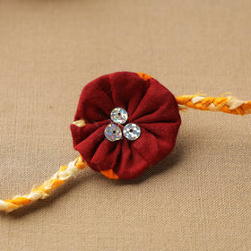  Handmade Sequin Work Braided Rakhi 09 