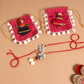  Handmade Shell & Bead Work Rakhi & Lumba Set
