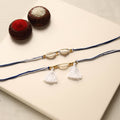 Handmade Shell & Bead Work Rakhi & Lumba Set