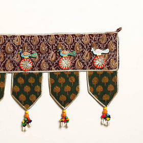 Handmade Shell Work Fabric Toran for Home Decor