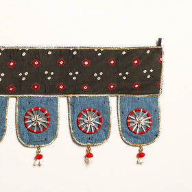 Handmade Shell Work Fabric Toran for Home Decor