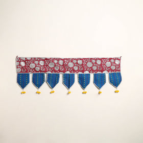 Handmade Shell Work Fabric Toran for Home Decor