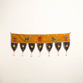 Handmade Shell Work Fabric Toran for Home Decor