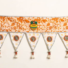 Handmade Shell Work Fabric Toran for Home Decor