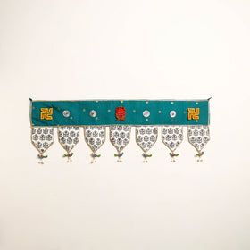 Handmade Shell Work Fabric Toran for Home Decor