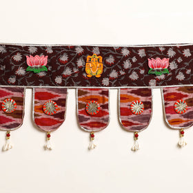 Handmade Shell Work Fabric Toran for Home Decor