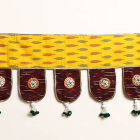 Handmade Shell Work Fabric Toran for Home Decor