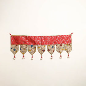 Handmade Shell Work Fabric Toran for Home Decor