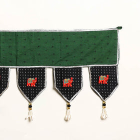 Handmade Shell Work Fabric Toran for Home Decor