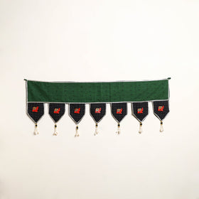 Handmade Shell Work Fabric Toran for Home Decor