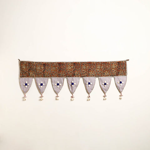 Handmade Shell Work Fabric Toran for Home Decor