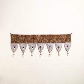 Handmade Shell Work Fabric Toran for Home Decor