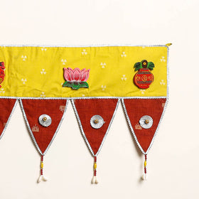 Handmade Shell Work Fabric Toran for Home Decor